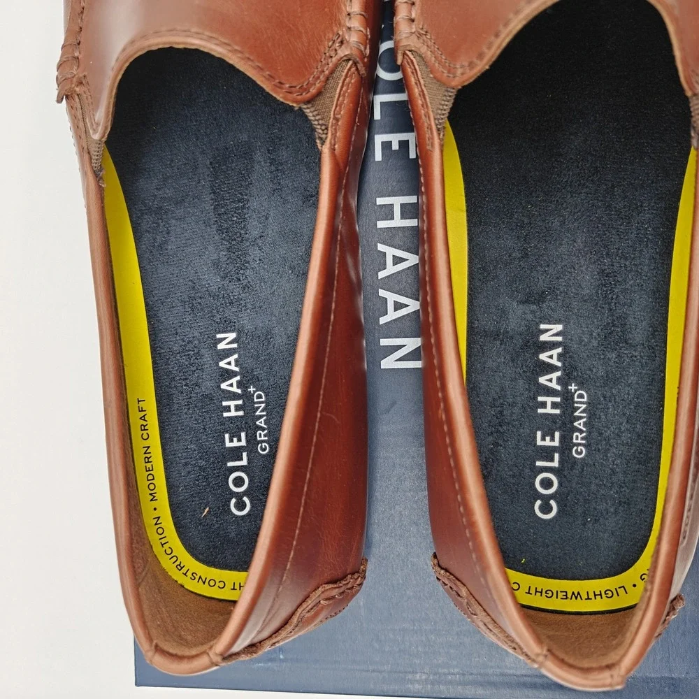 Cole Haan Grand+ Venetian Driving Loafers Mens 11.5 M Woodbury Gum C38825